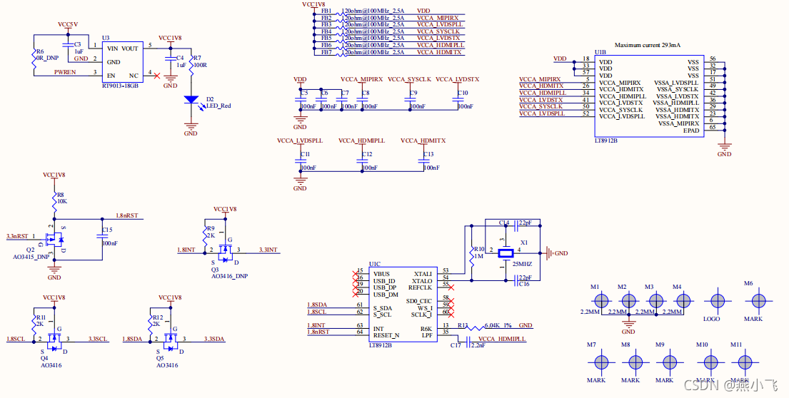 iMX8MM扩展HDMI和LVDS显示原理图3