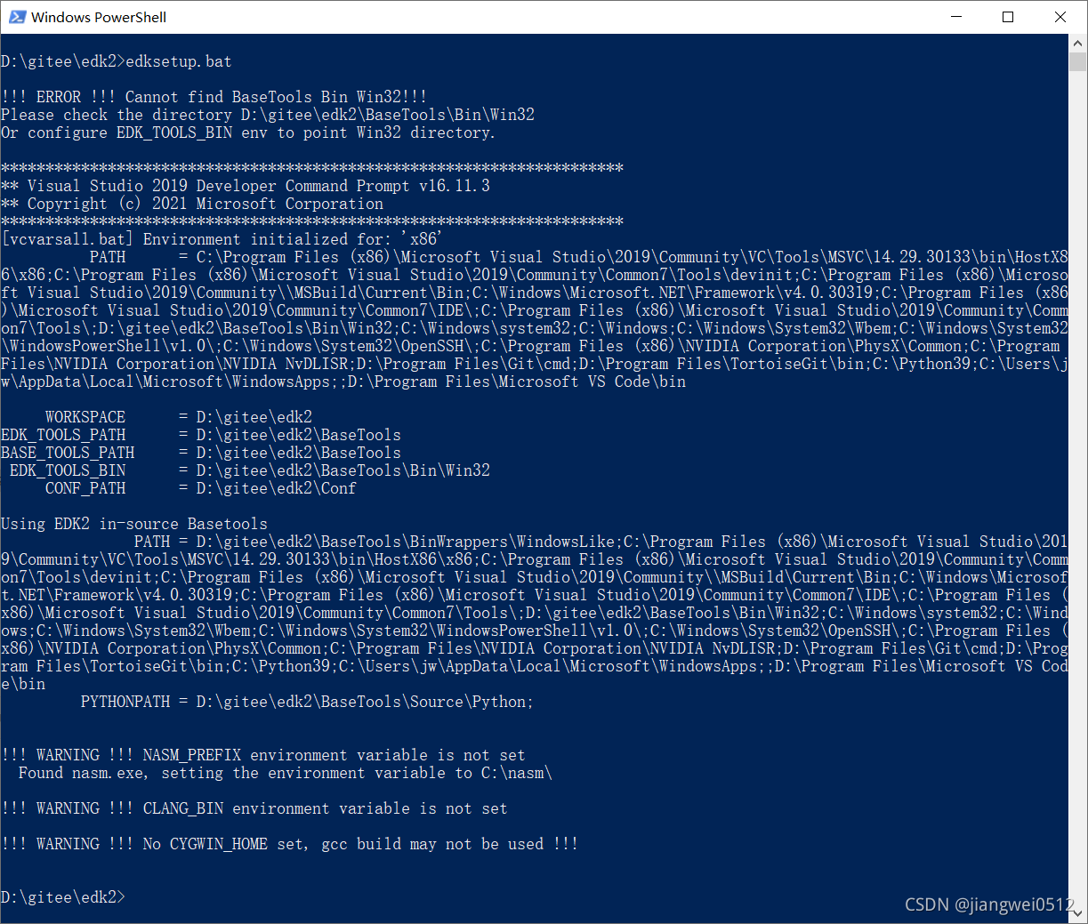 【UEFI实战】EDK编译和使用(更新版)_edk2-basetools-win32 更新-CSDN博客