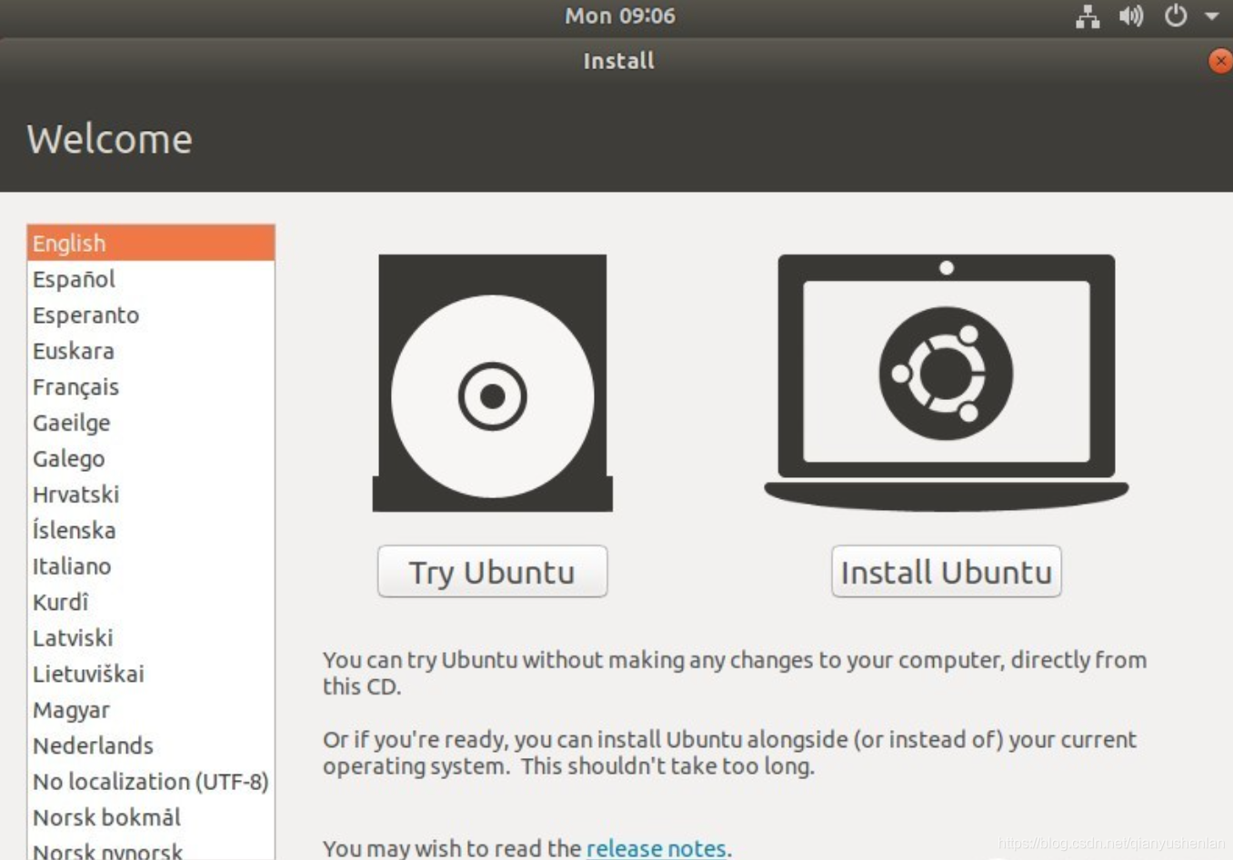 安装Ubuntu