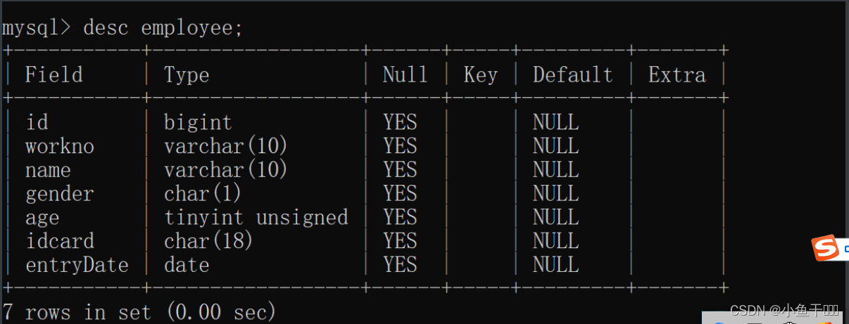 MySQL数据类型篇