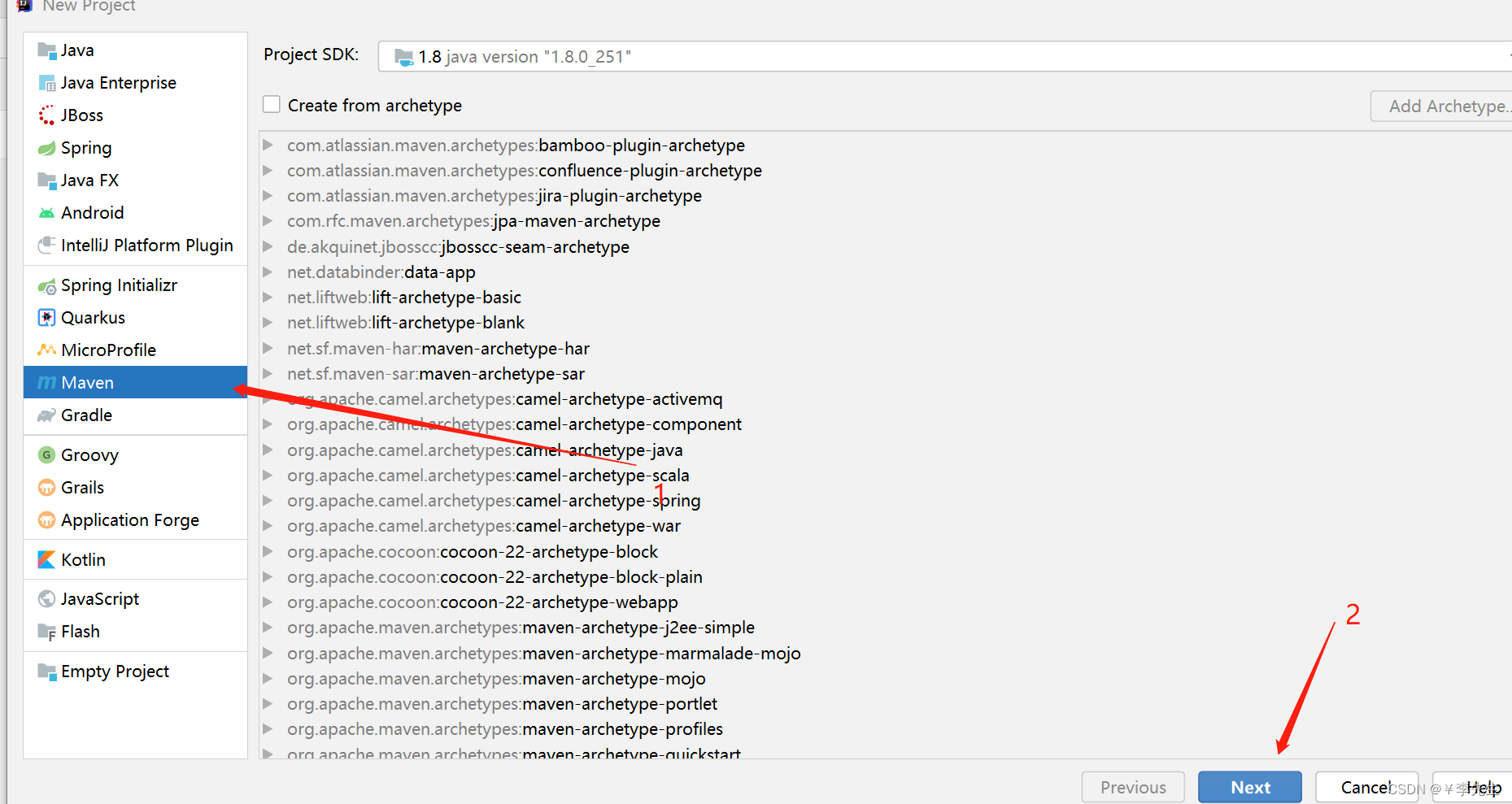 创建一个maven项目