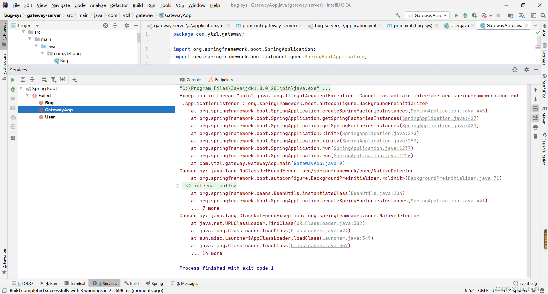 Exception in thread “main“ java.lang.IllegalArgumentException Cannot