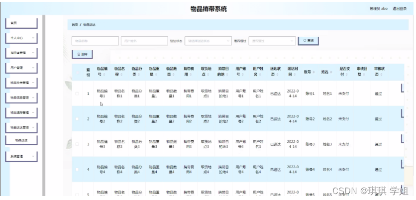 [附源码]Python计算机毕业设计Django物品捎带系统