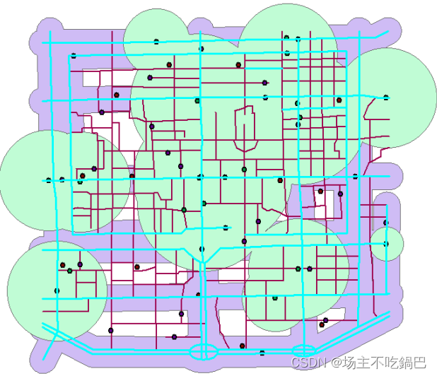 图 6  商场缓冲区