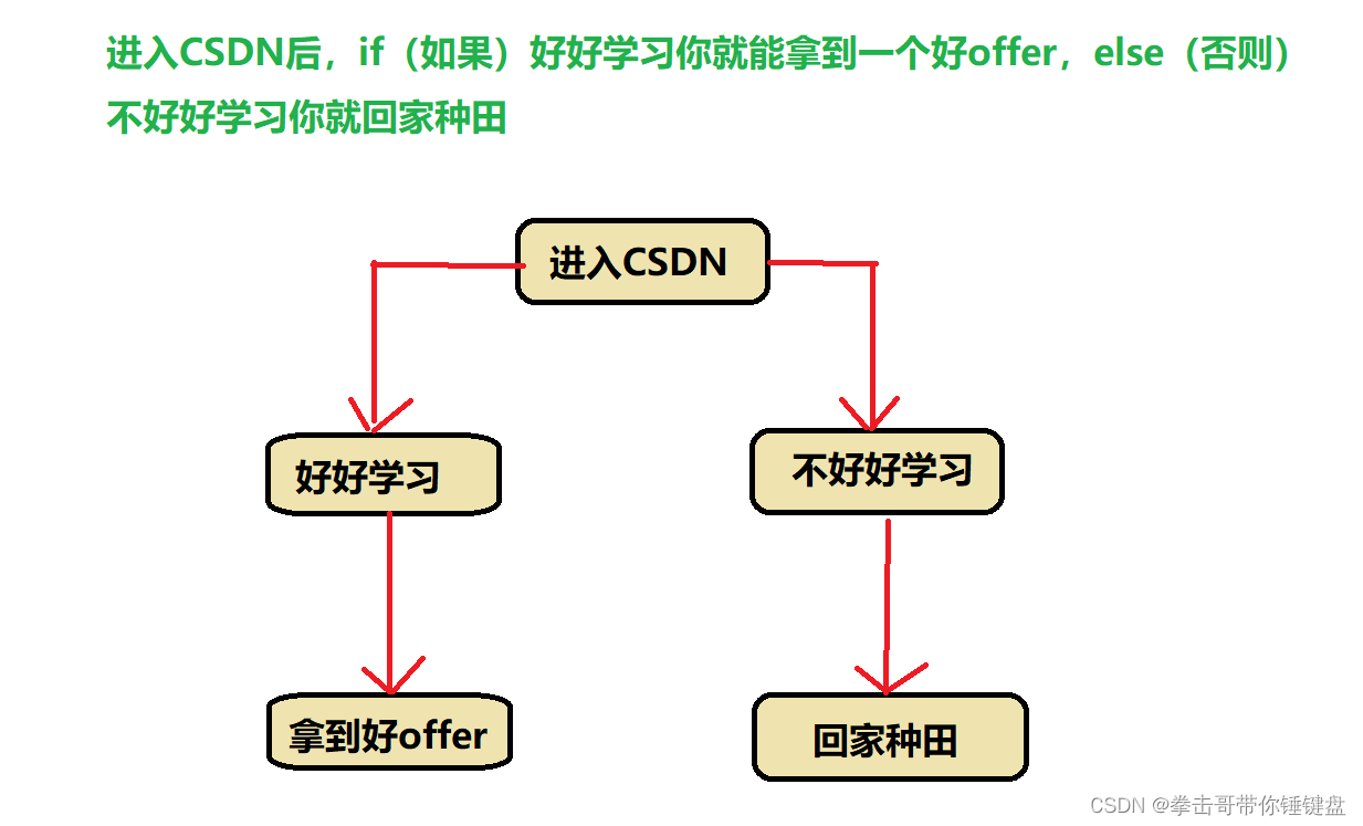 【C语言】选择结构（分支语句、三元运算符、开关语句）图文并茂让你一看就懂！！！_选择结构的三种分支结构图-CSDN博客