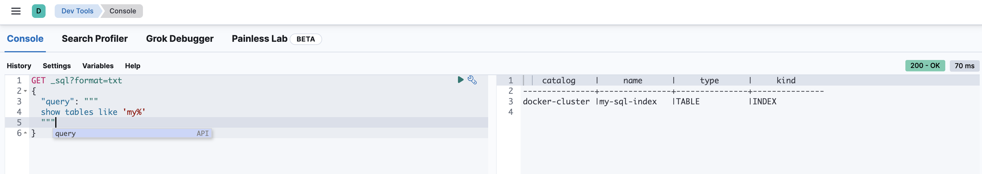 【Elasticsearch】SQL操作相关