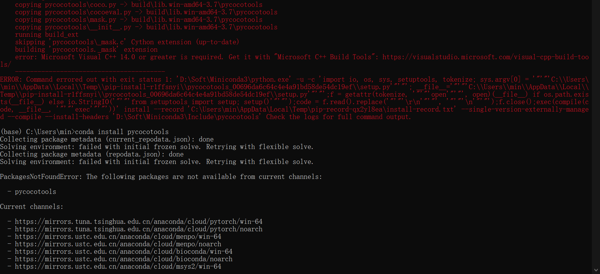 Pycocotools Error Microsoft Visual C 14 0 Is Required 