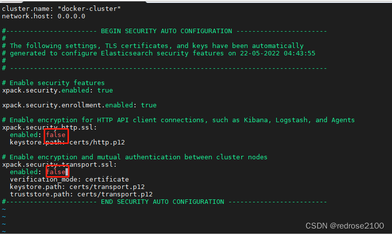 ElasticStack----使用Docker方式安装单节点的8.1.3版本的ElasticSearch