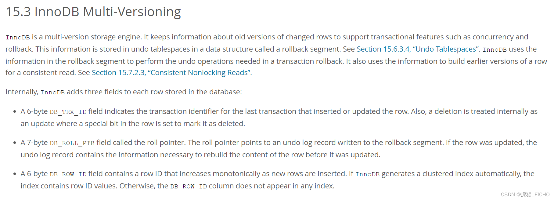 InnoDB Multi-Versioning