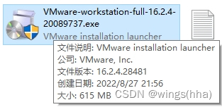 VM16.2.4安装包