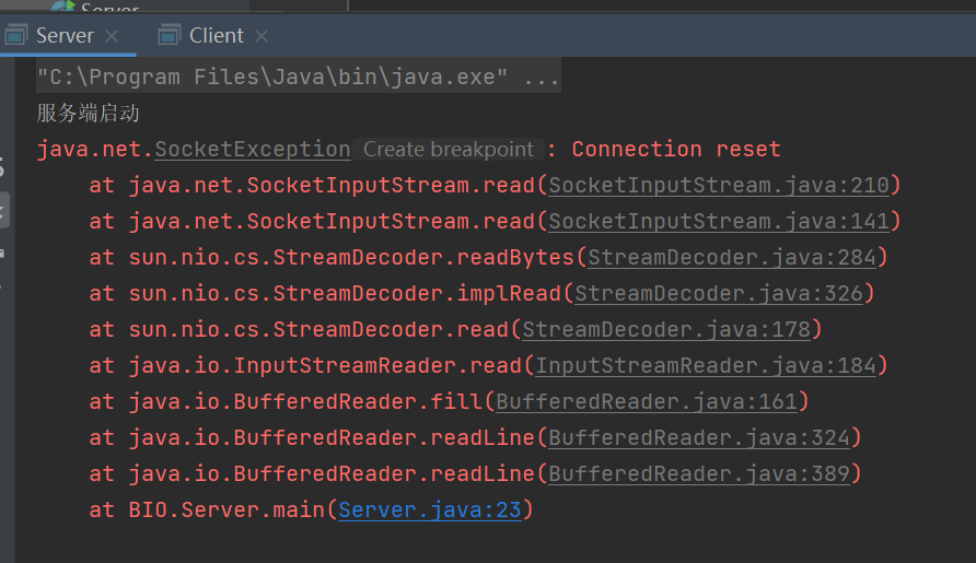 Java基础知识——BIO模式