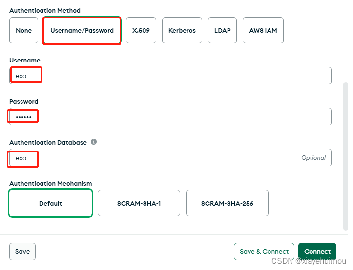 mongodb compass authentication failed.