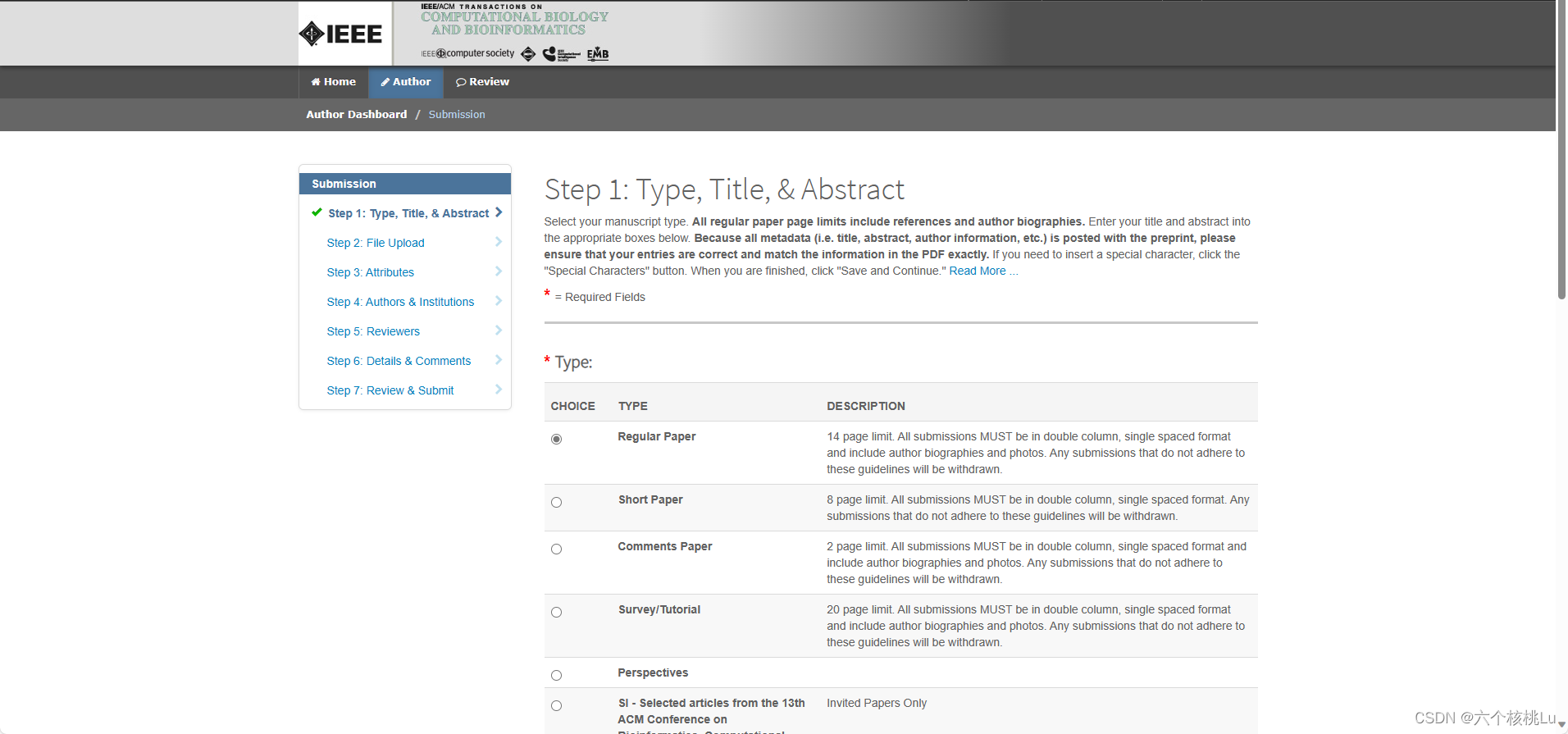 COMPUTATIONAL BIOLOGYAND BIOIINFORMATICS投稿经验分享