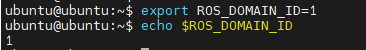 设置ROS_DOMAIN_ID