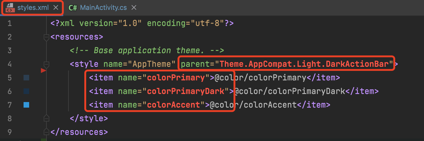 Error creating Android project in Eclipse res \ values \ styles.xml: 7 ...