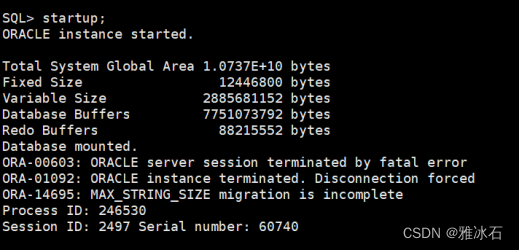 oracle 12c怎样修改varchar2允许的最大长度