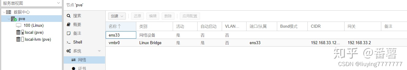 PVE，网络管理简单一些，功能也没那么强，但家用足够了。