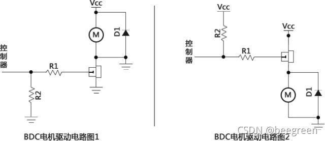 有刷直流电机驱动原理图