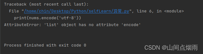 5. Python中的异常处理和自定义异常问题