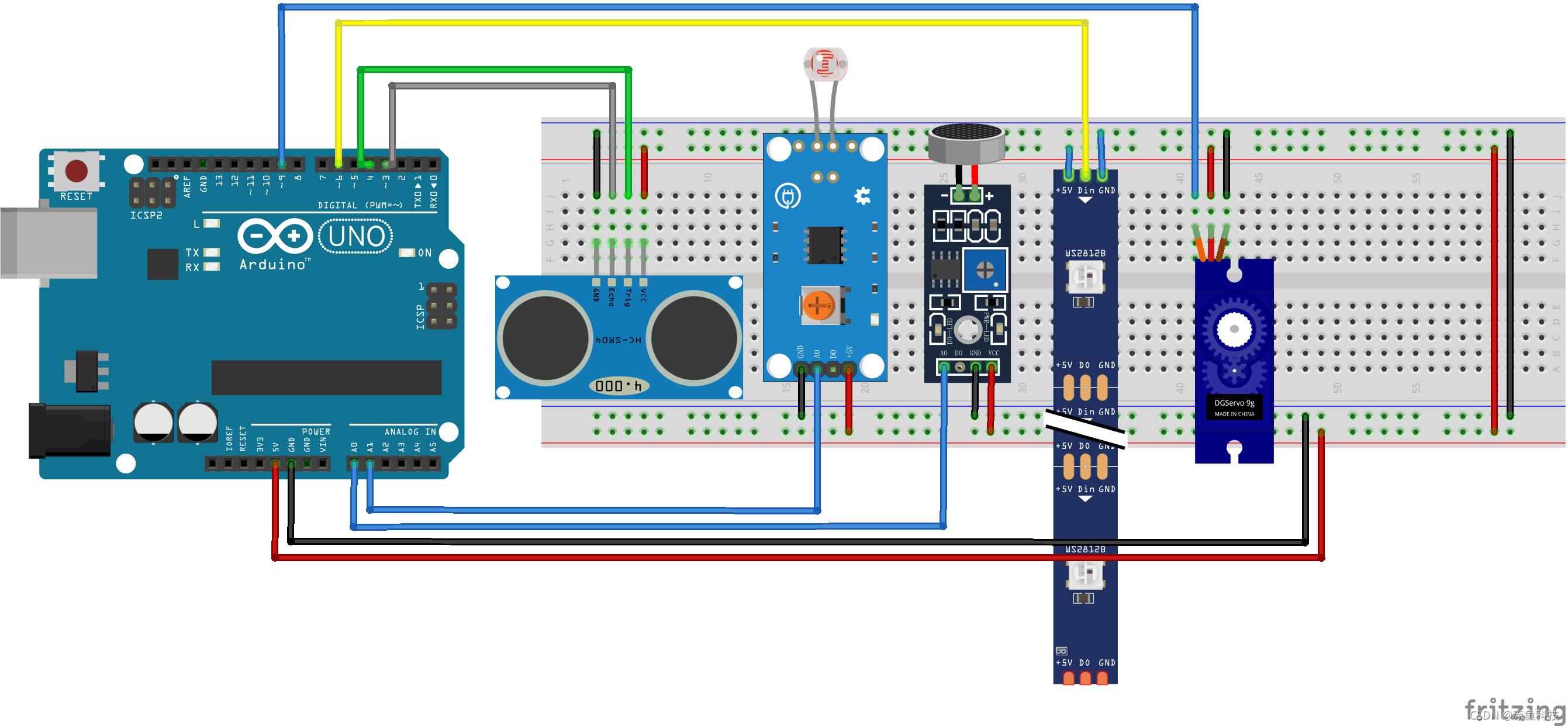 Fritzing软件绘制Arduino面包板接线图传感器模块库文件004_fritzing光敏电阻传感器在那里-CSDN博客