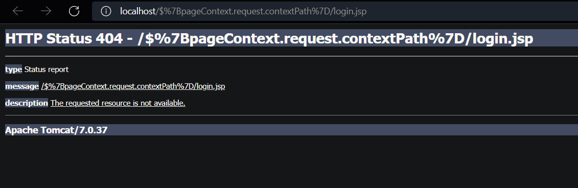 解决： /$%7BpageContext.request.contextPath%7D/login.jsp