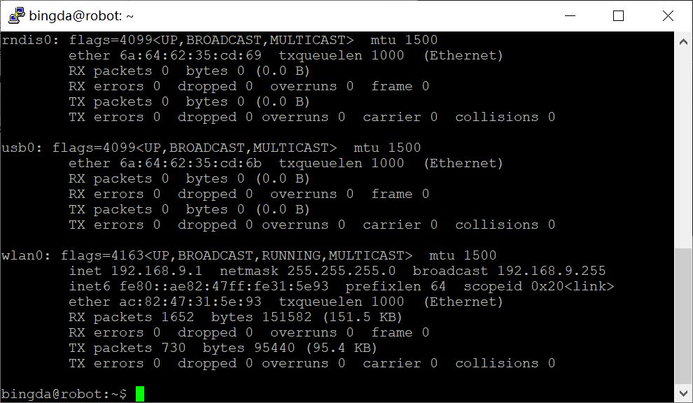 robot 用AP连PC