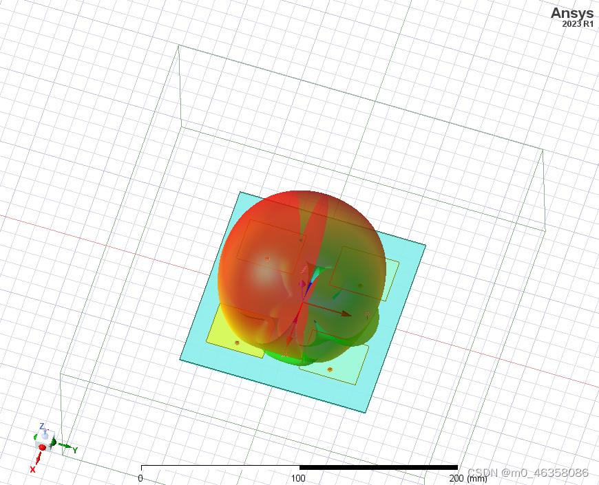 hfss仿真阵列天线时3D辐射图不在中心解决方案