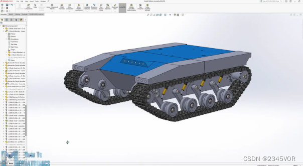 DIY坦克 - 履带式机器人平台3D模型