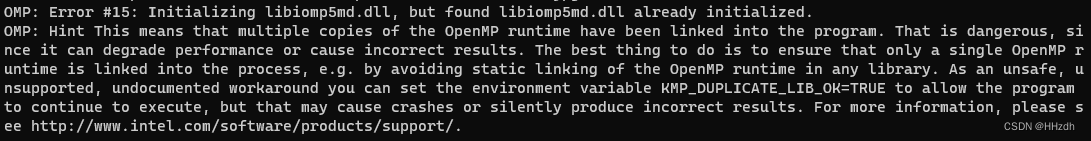 OMP: Error #15: Initializing libiomp5md.dll