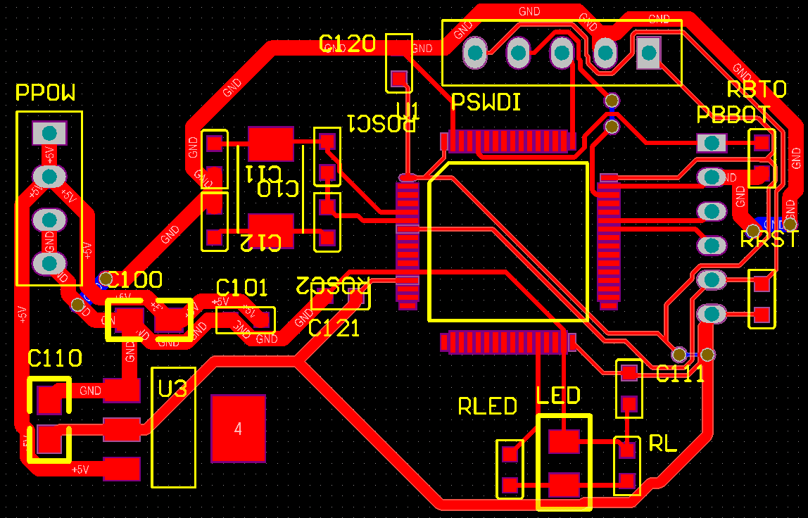 ▲ 图2.2.2 快速制版布线PCB