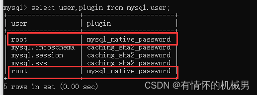【数据库学习】——纠错：mysql Authentication plugin ‘caching_sha2_password‘ is not supported