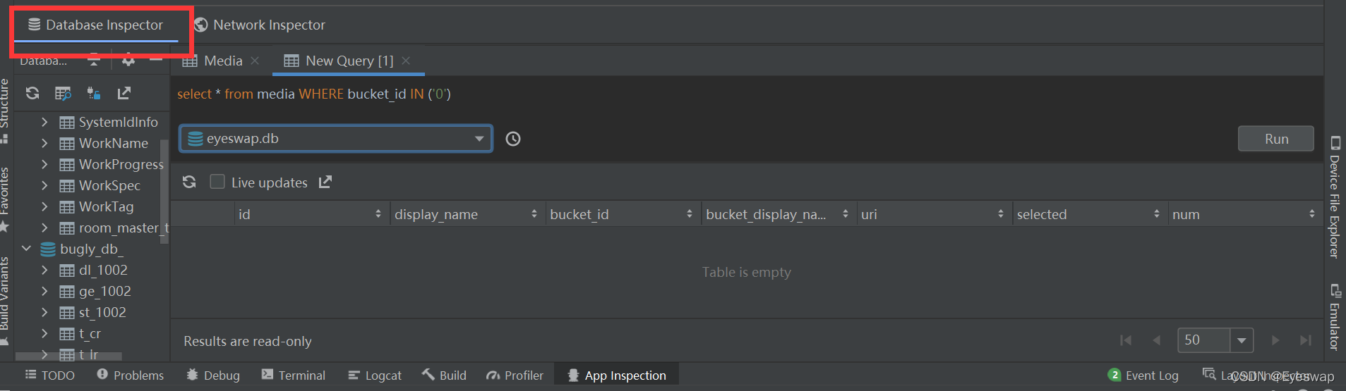 Android Studio 打开 Room 可视化查看器(Database Inspector)_databaseinspector在哪 ...