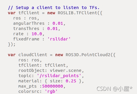 利用ros3djs接收pointcloud2在web端显示_ros3djs decay time-CSDN博客