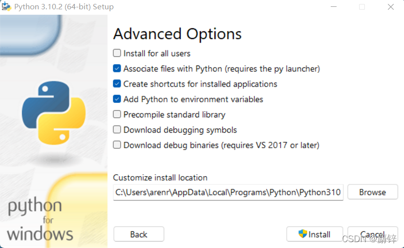 python安装_download debugging symbols-CSDN博客