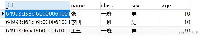 MongoDB的基本操作