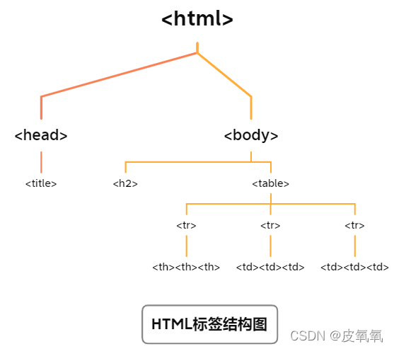 HTML标签结构图