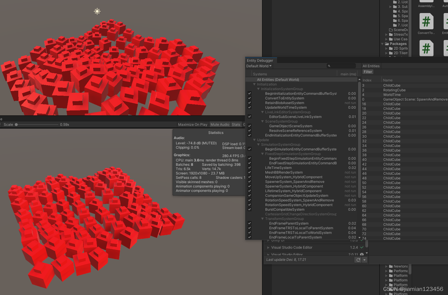 unity ECS框架探索(一)----Entities导入_unity 安装entity-CSDN博客