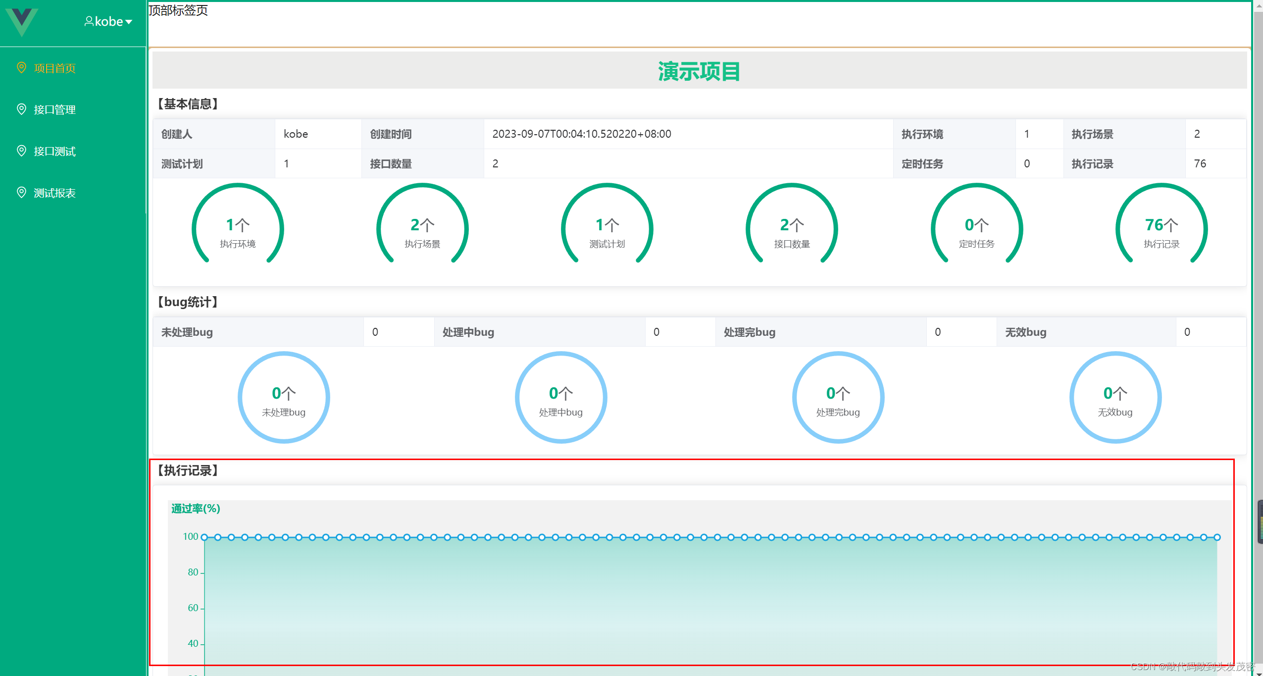 项目平台——测试报表的实现（六）