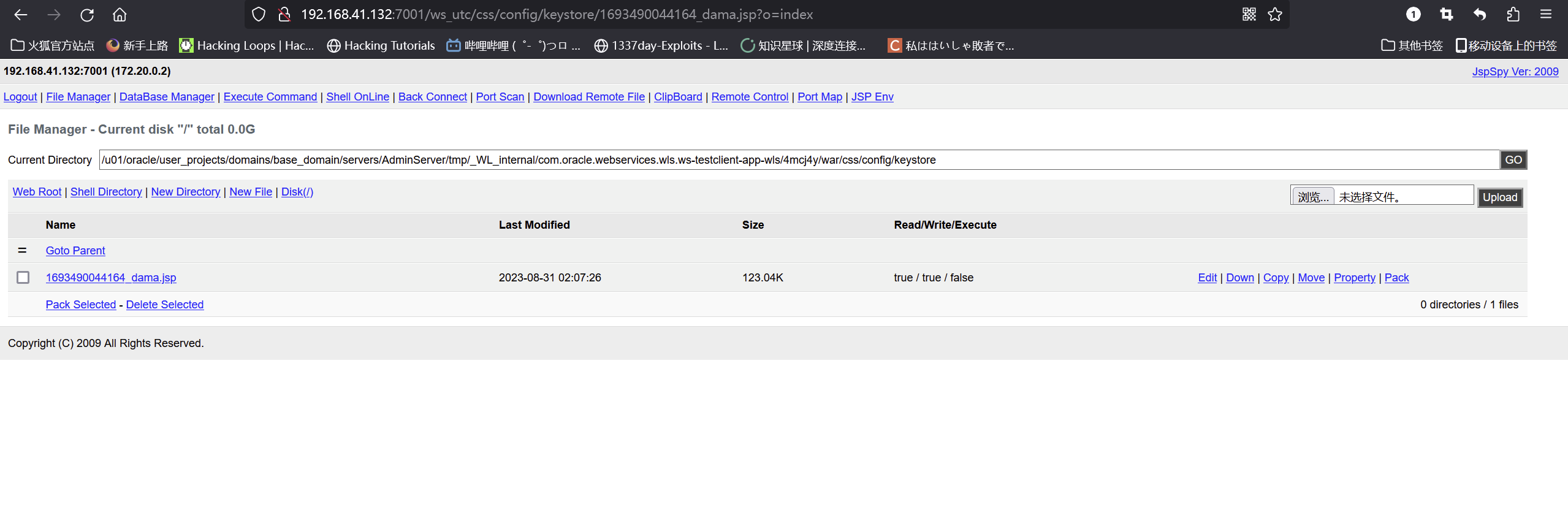 Weblogic漏洞（四）之 CVE-2018-2894 任意文件上传漏洞