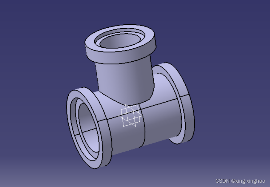 Catia 三通零件设计