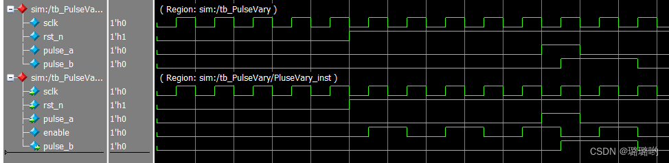 verilog将单脉冲宽度信号变为双脉冲宽度信号扩宽脉冲宽度