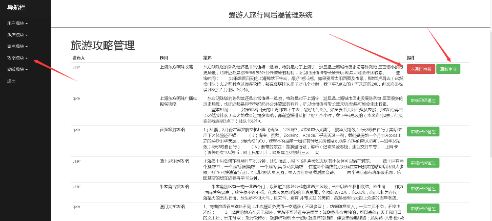 基于java springboot+mybatis爱游旅行平台前台+后台设计实现