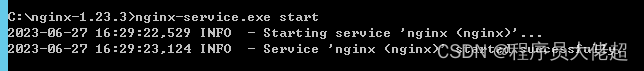 nginx配置开机启动（Windows环境）
