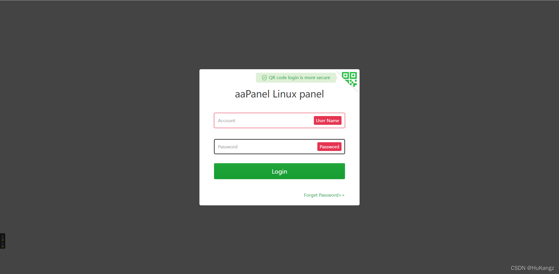 安装成功后可以看到的界面