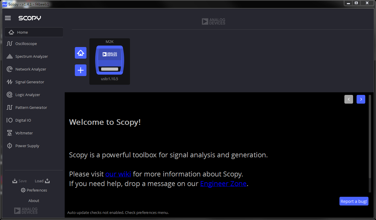 ▲ 图1.2.1 安装之后的SCOPY软件界面