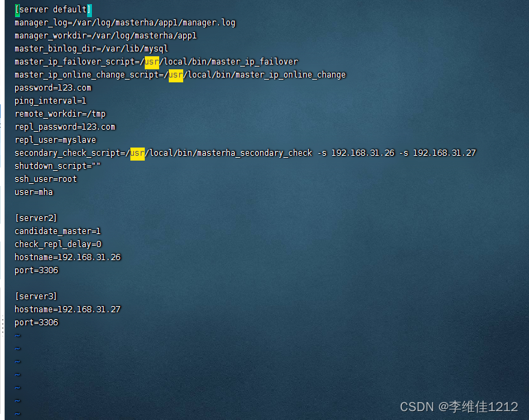 系统学习Linux-Mariadb高可用MHA