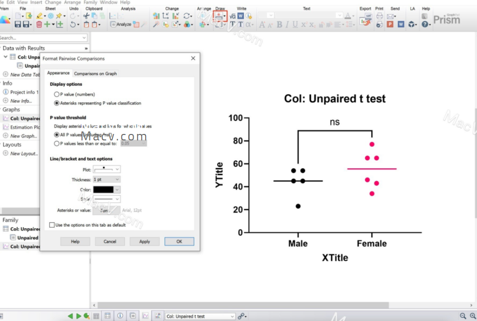 prismmac版医学绘图软件如何使用prism使用教程