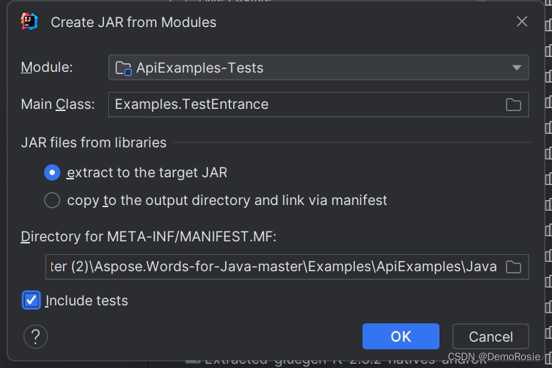使用idea创建可执行的jar包并执行测试——Aspose.Word for Java_aspose.word jarCSDN博客