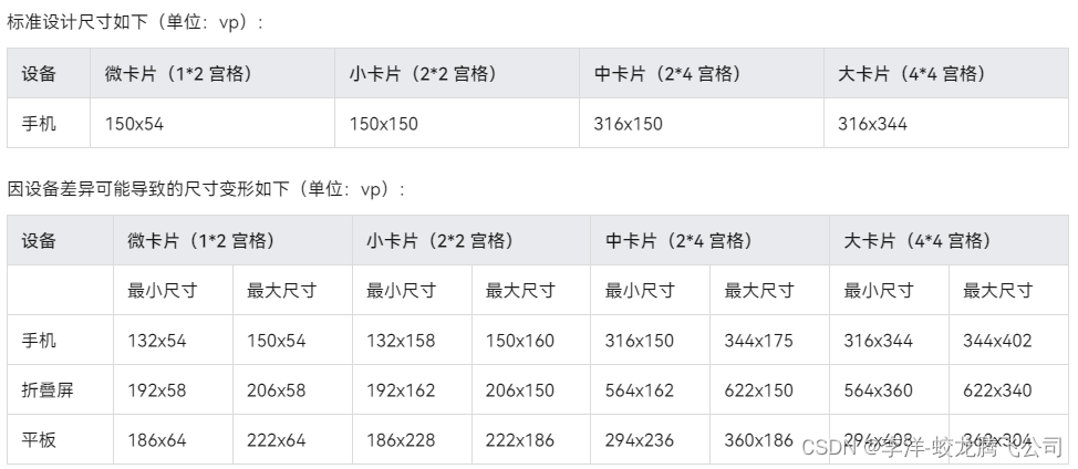 鸿蒙原生应用开发-折叠屏、平板设备服务卡片适配