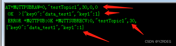 ESP8266模块MQTT AT Commands 发送 json字符串